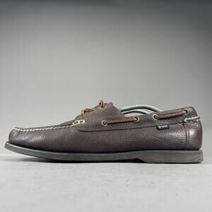 Polo Ralph Lauren BIENNE Men’s Size 12 D Brown Leather Casual Boat Shoes Casual